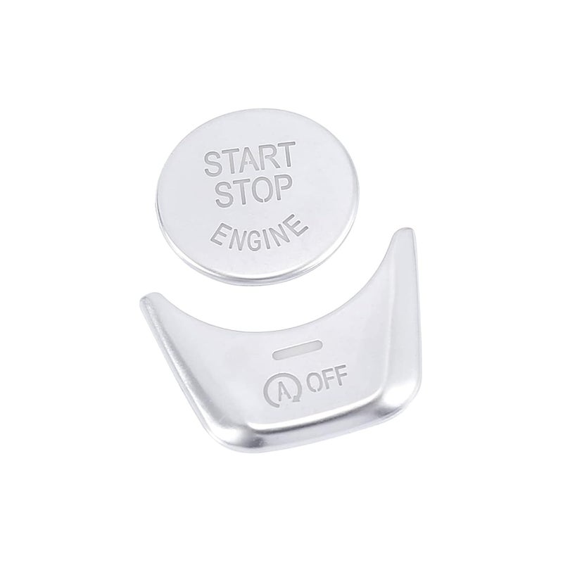 LIMBQS Start Stop Button Switch Cover for BMW F10 F11 F12 F13 F15 F16, E-Brake Switch Chrome Stickers for 5 7 X5 Series - Image 2